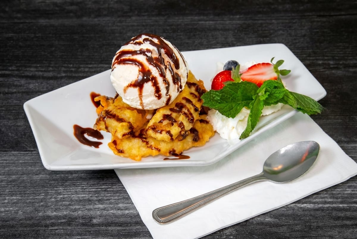 Banana tempura